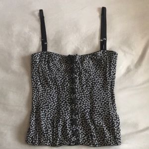 Dolce & Gabbana Women’s Floral Lace-Up Corset Top